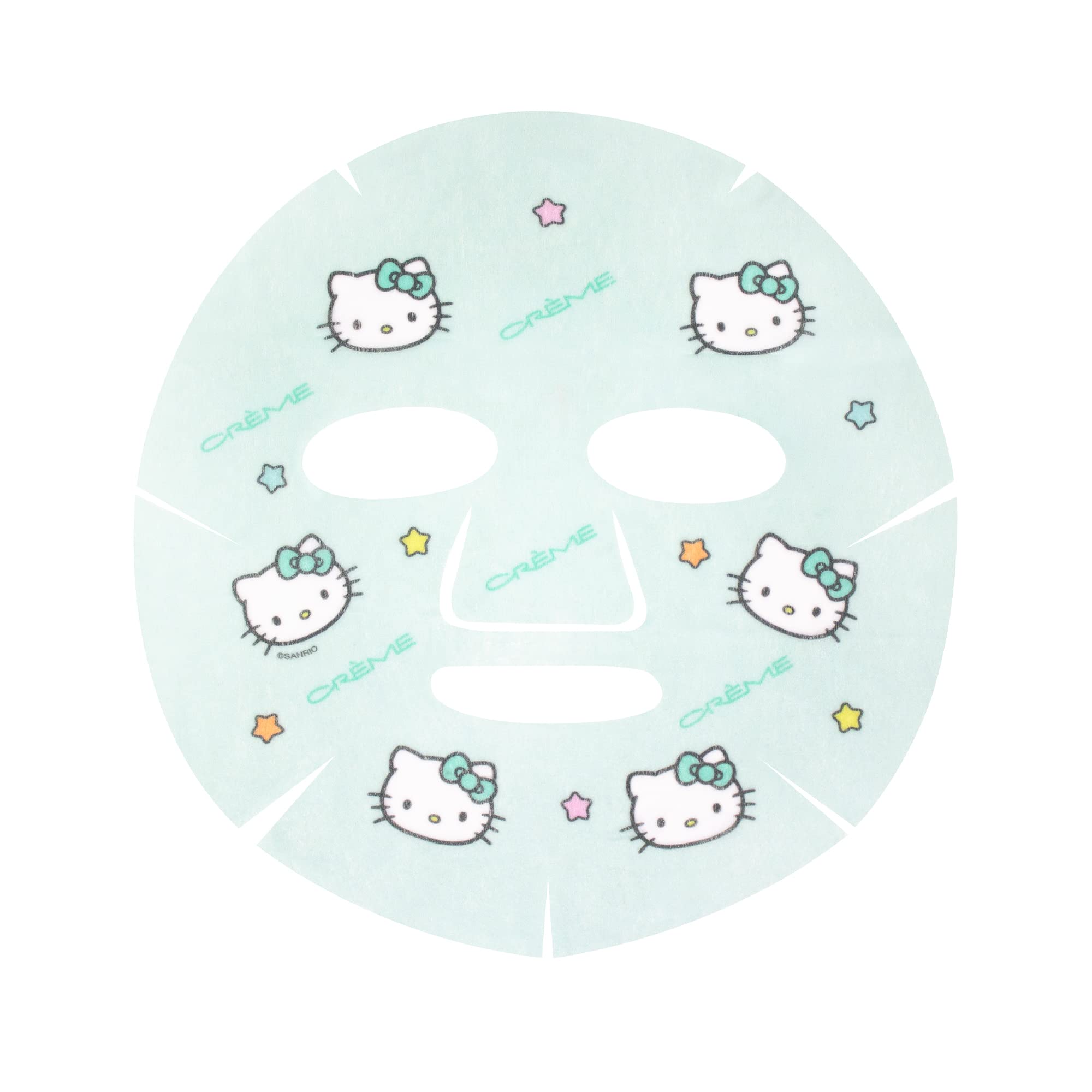 The Crème Shop x Hello Kitty Luv U So Matcha Printed Essence Sheet Mask, Green Tea Korean Face Mask - 3 Pack